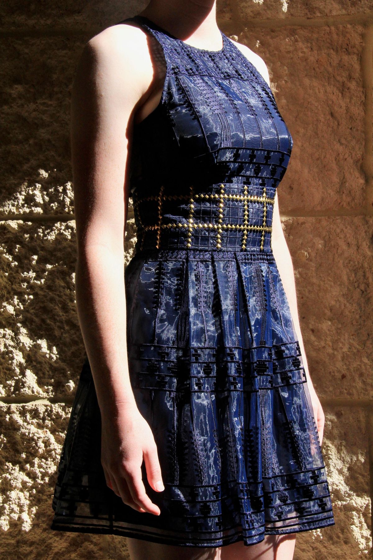 Sass & Bide The Balancing Act Dress Navy - Image 3