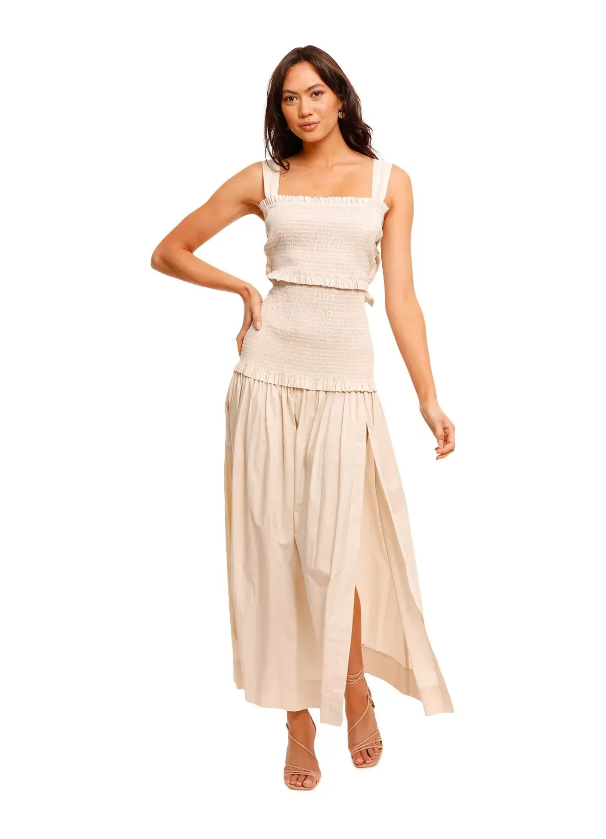 Bec & Bridge Minou Maxi Dress Beige Size 8 - Image 1
