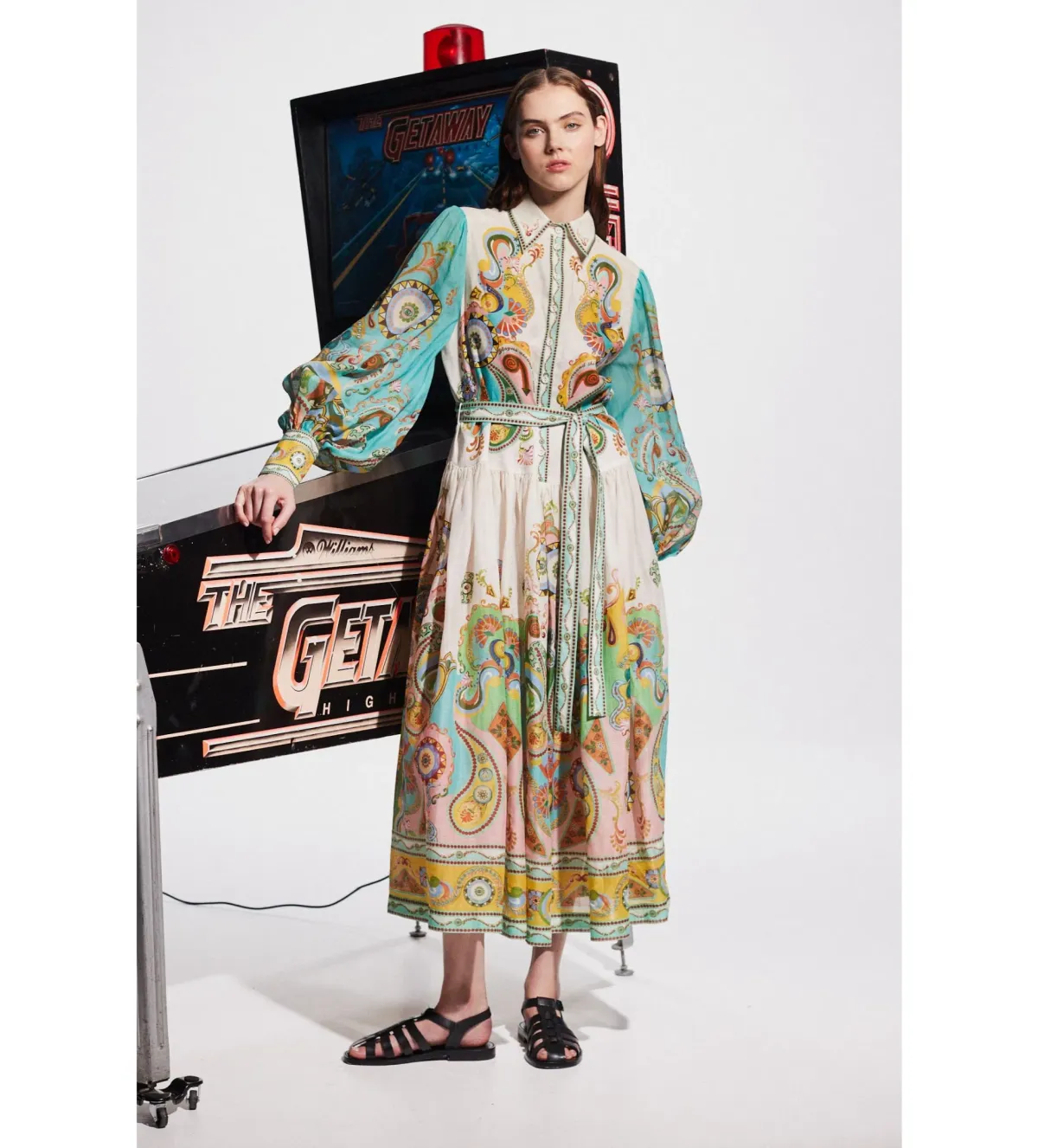Alemais  Pinball Shirtdress Print Size 12 - Image 1