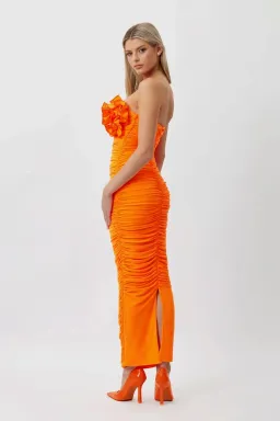 Bianca & Bridgett Tara Dress Orange Size 10 for rent on The Volte - image 2