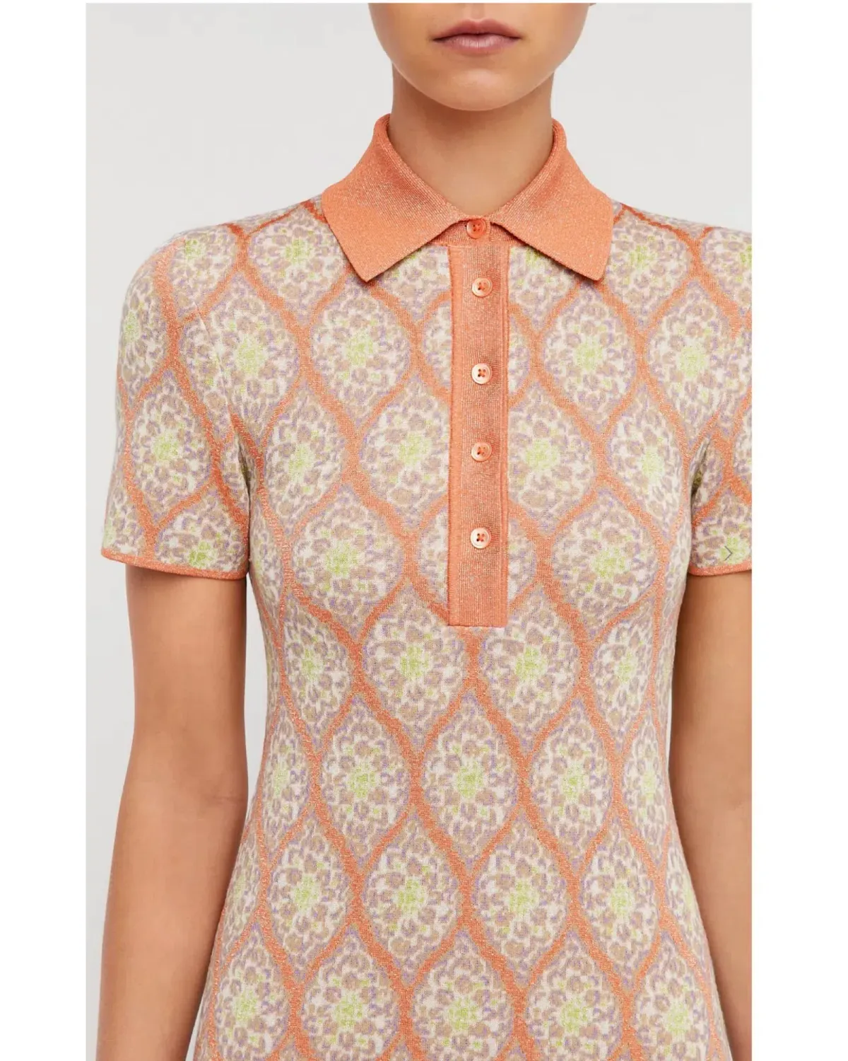 Scanlan Theodore Knit Brocade Mini Dress Floral Size XS / AU 6 - Image 2