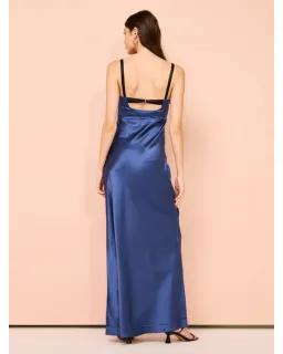 Sir The Label Depeche Balconette Gown In Dark Blue Size 1 / AU 8 for rent on The Volte - image 2