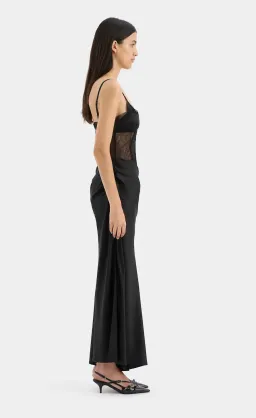 Sir the Label Dunya Draped Gown Black Size AU 8 for rent on The Volte - image 2
