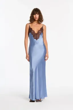 Sir the Label Danseurs Lace Slip Dress Blue Size 1/Au 8 for rent on The Volte - image 1