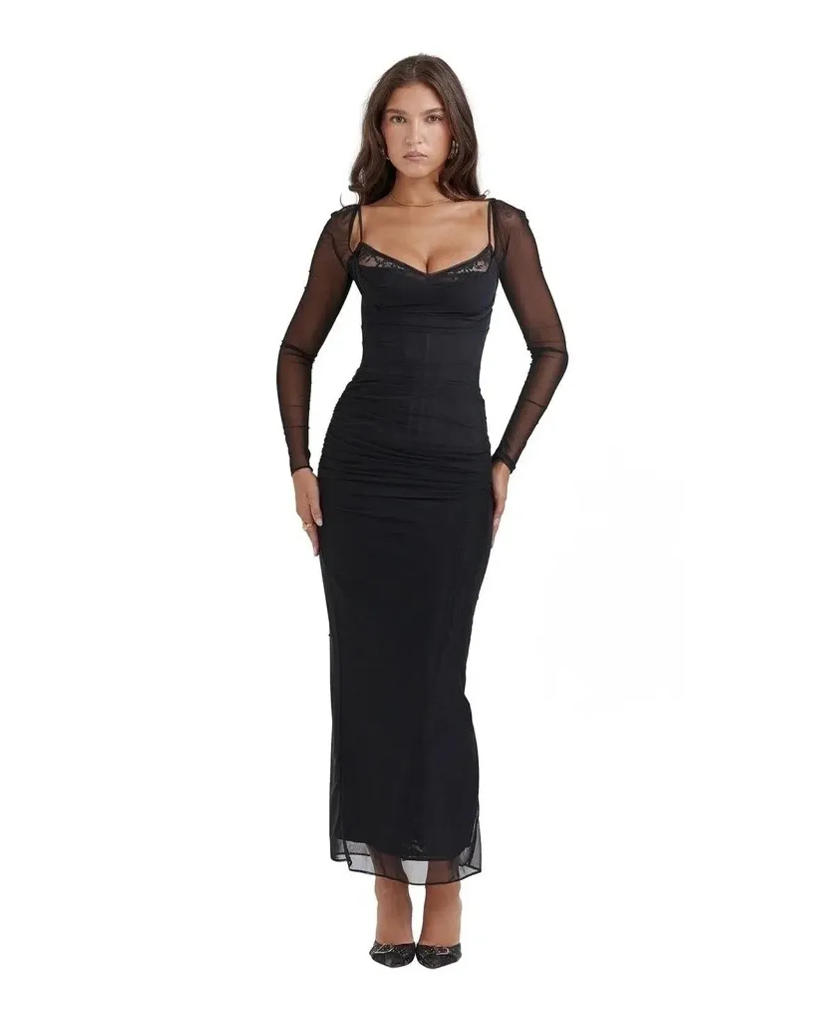 House of CB Katarina Maxi Dress Black Size 10 - Image 1