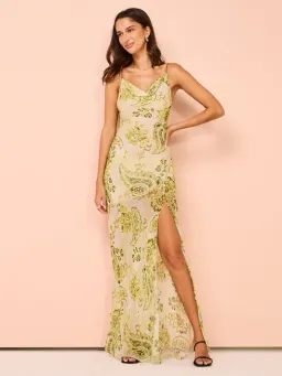 Bec & Bridge Lylou Maxi Dress Green Print Size 10 for rent on The Volte - image 2
