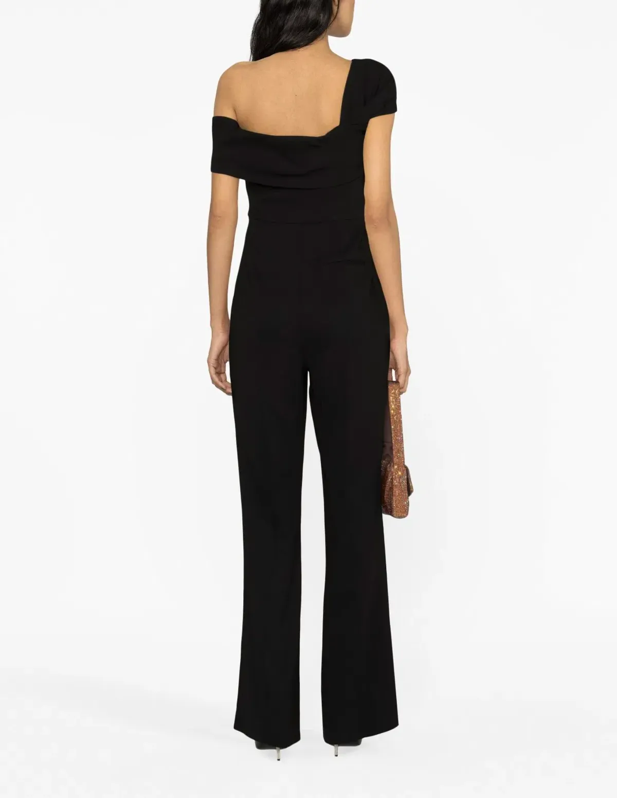 Roland Mouret Asymmetric Twist Stretch Cady Jumpsuit Size 8 - Image 3