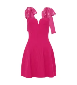 Aje Amber Knit Dress Fuchsia Size 8 for rent on The Volte - image 2