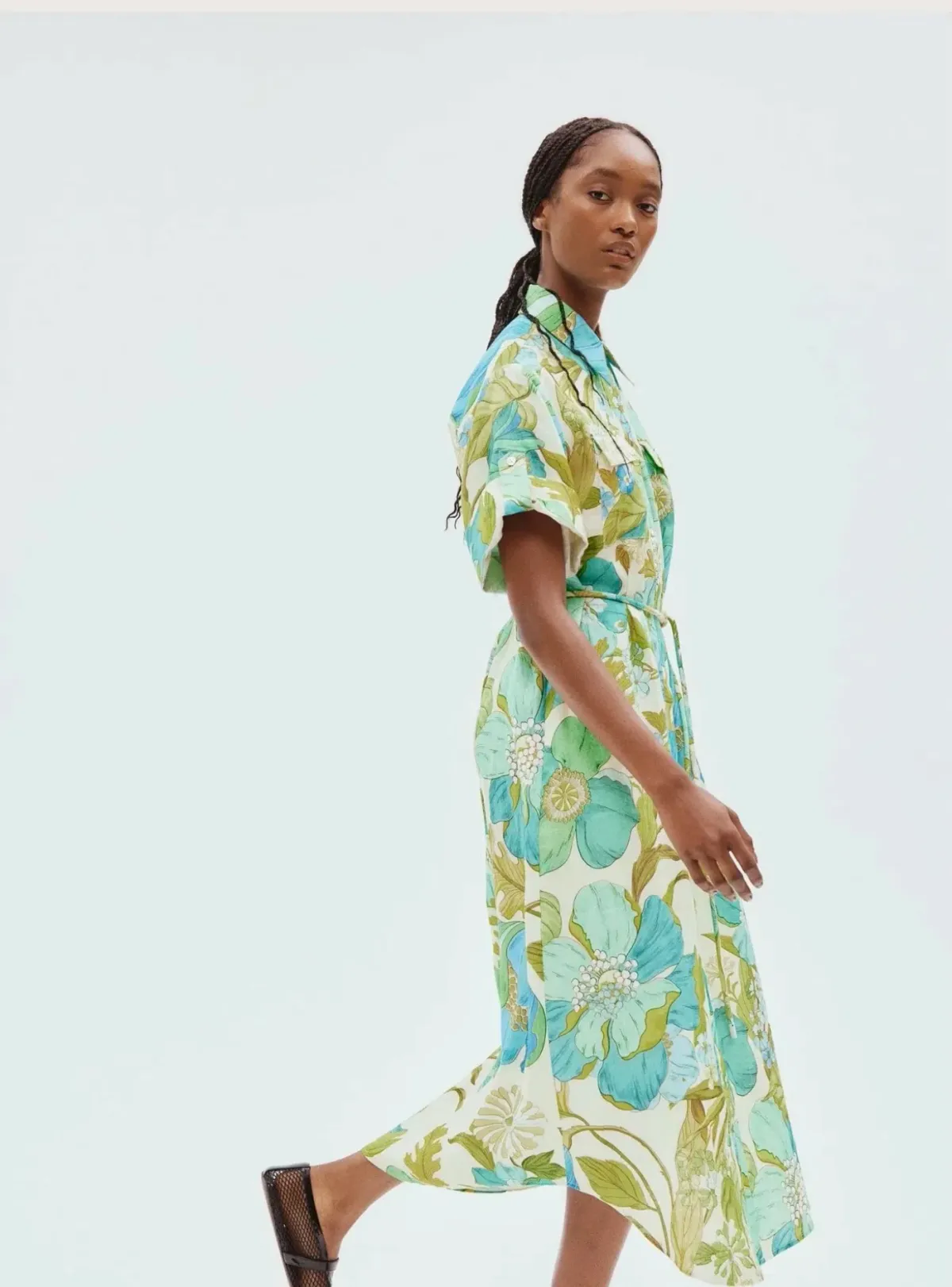 Alemais Janis Shirt Dress Floral Size 14 - Image 2