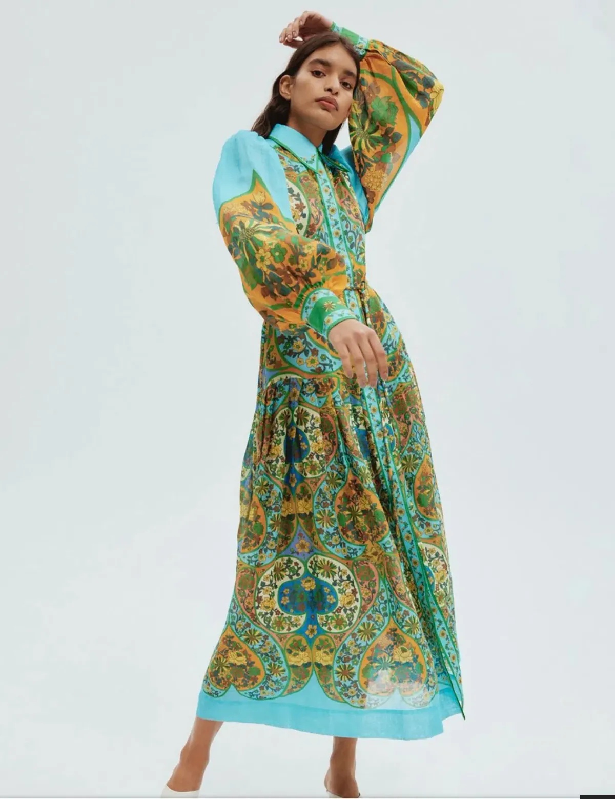 Alemais Sofie Shirtdress Multi Size 14 - Image 1