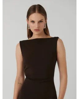 Effie Kats Verona Gown in Coffee Size AU 12 for rent on The Volte - image 2