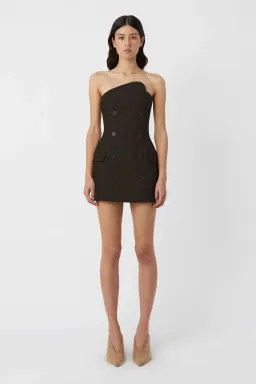 Camilla and Marc Izola Tailored Mini Dress Black Size 14 for rent on The Volte - image 1