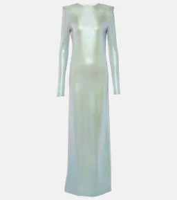 Galvan Frieze Long Sleeve Gown Iridescent Size 8 for rent on The Volte - image 5