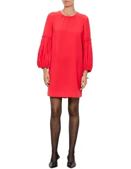 Veronika Maine Double Crepe Shift Mini Dress Red Size 14 for rent on The Volte - image 1