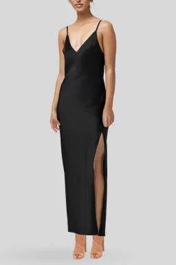 Rag & Bone Larissa Slip Dress in Black Size 6 for rent on The Volte - image 1