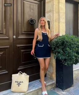 Odd Muse Ultimate Muse Tennis Mini Dress Navy Size 10 for rent on The Volte - image 1