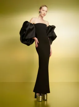 Solace London Pia Maxi Dress Black Size 12 for rent on The Volte - image 1