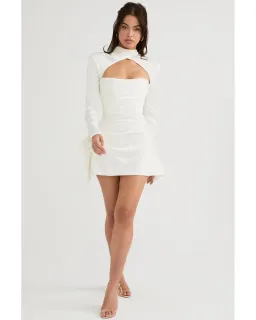 House Of CB Toira Long Sleeve Dress White Size S / AU 8 for rent on The Volte - image 1