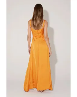 Hansen and Gretel Carlos Maxi Dress in Orange Size Medium / AU 10 for rent on The Volte - image 2