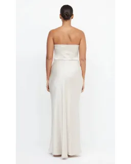 Bec & Bridge The Dreamer Strapless Dress in Sand Size AU 8 for rent on The Volte - image 2