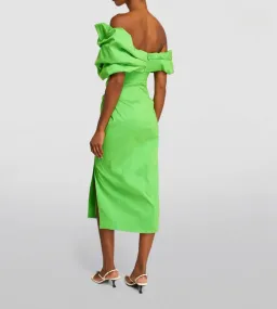 Rachel Gilbert Gia Midi Dress Green Size 5 / AU 16 for rent on The Volte - image 2
