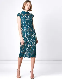 Rodeo Show Zara Sheath Dress Green Size 10 for rent on The Volte - image 1