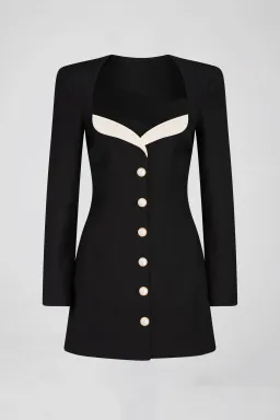 Atoir Mary Jane Mini Dress Black Black/Ivory Size M / AU 10 for rent on The Volte - image 2