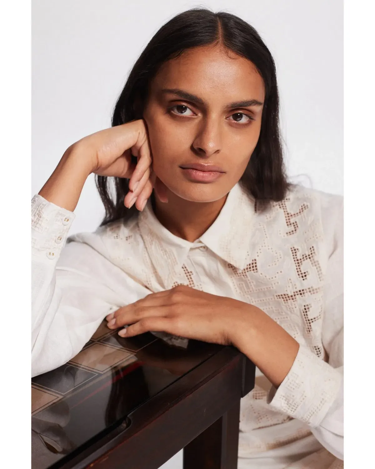 Alemais Pegasus Embroidered Mini Dress White Size AU 8  - Image 3