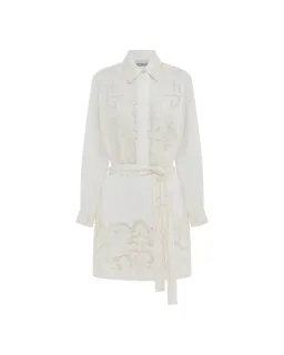 Alemais Pegasus Embroidered Mini Dress White Size AU 8  for rent on The Volte - image 7