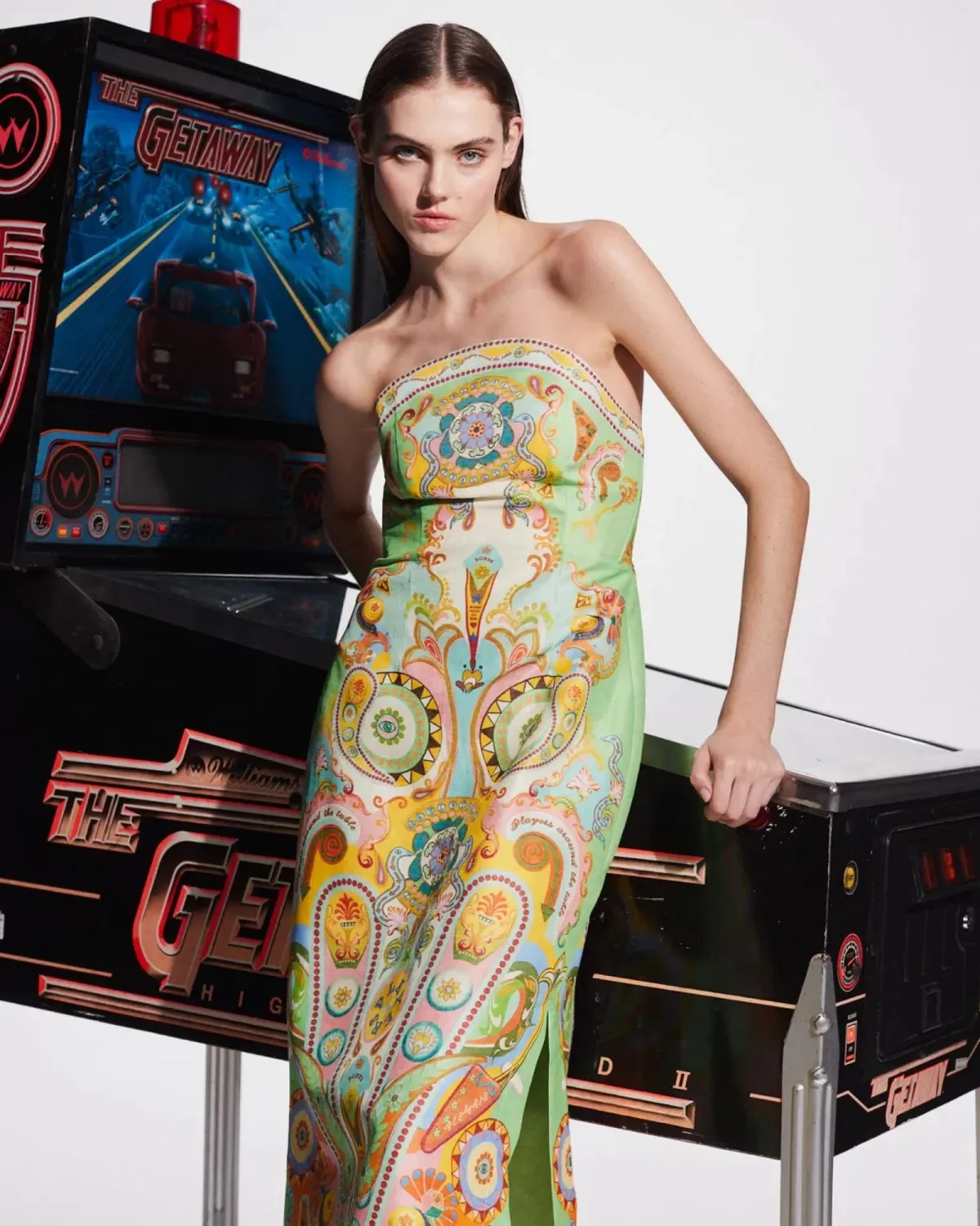 Alemais Pinball Bodice Dress Multi Size AU 8 - Image 5