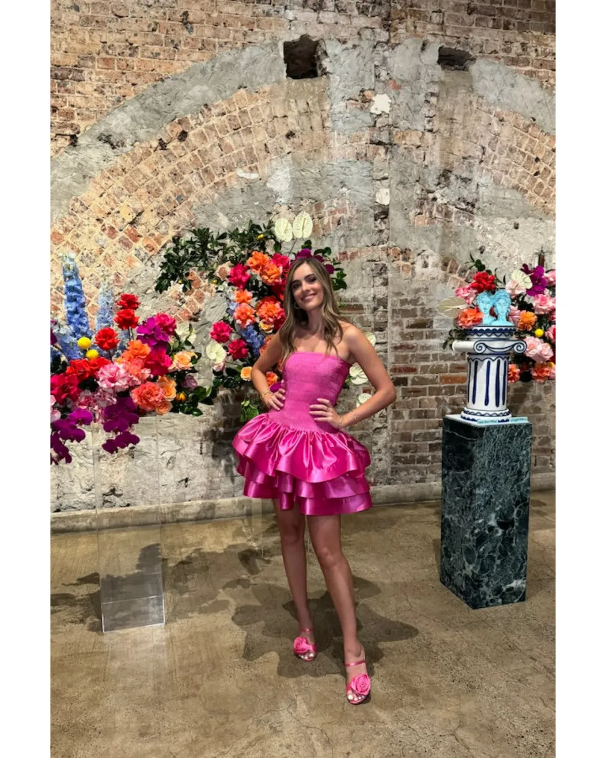 JÁC by L'Idee Cocktail Hour Mini Dress in Party Pink Size AU 10 - Image 1