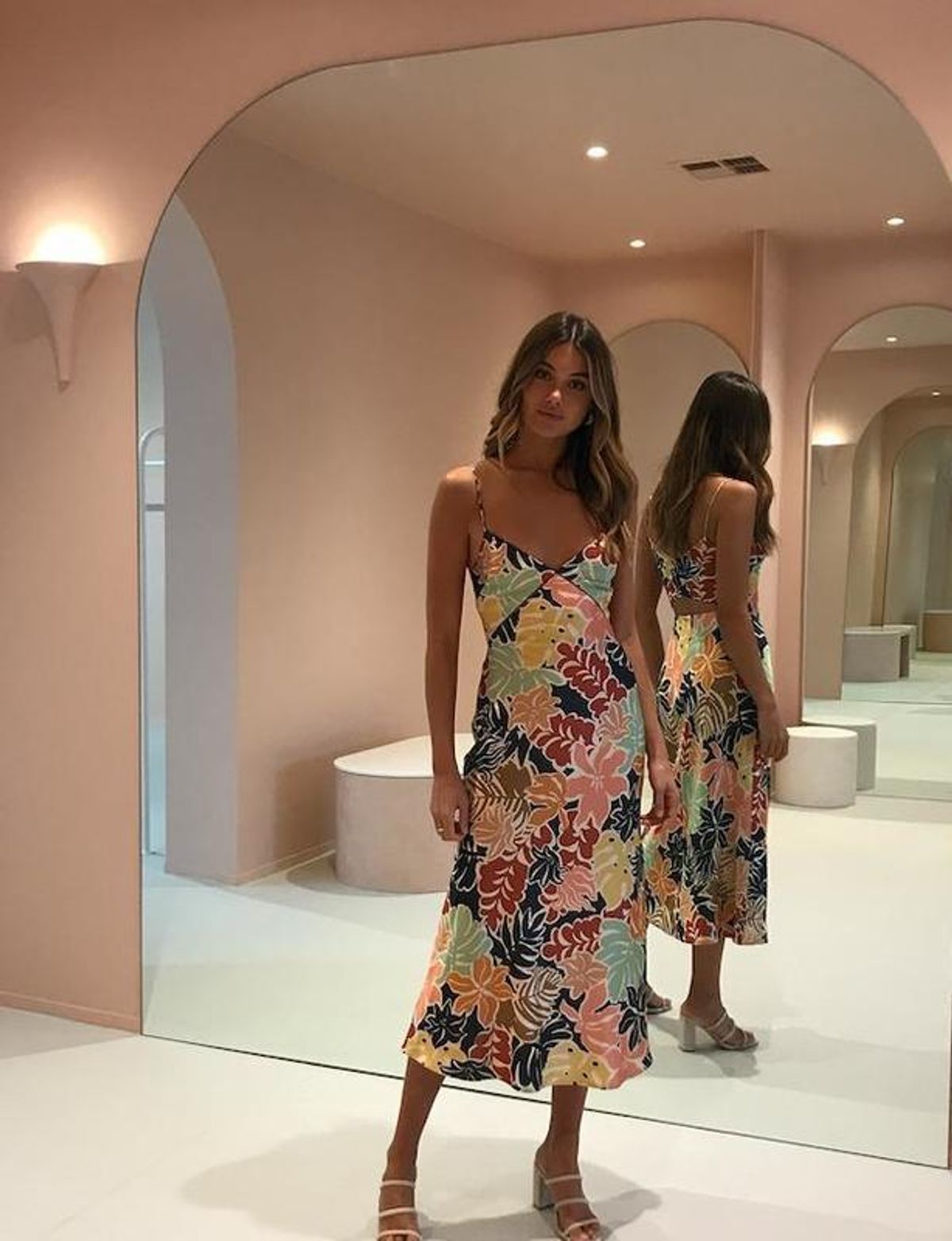 Bec & Bridge Babelini Floral Midi Dress | Floral Print | Size 8 - Image 1