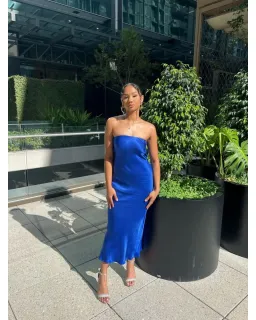 Bec & Bridge Moondance Strapless Dress Mediterranean Blue Size M / AU 10 for rent on The Volte - image 2