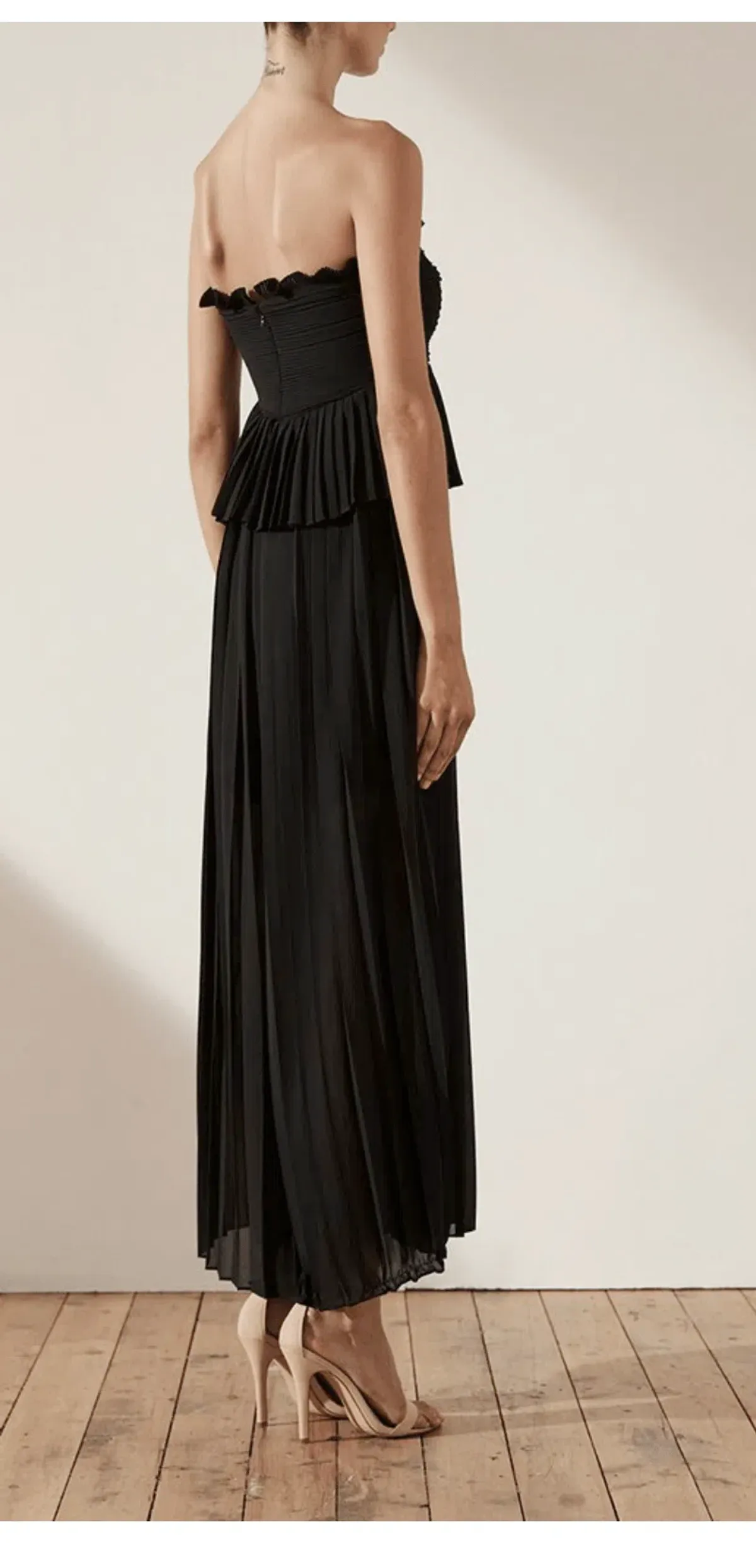Shona Joy Botticelli Palazzo Jumpsuit Black Size 8 - Image 2