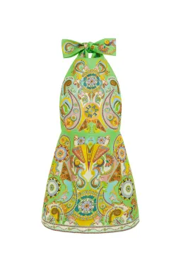Alemais Pinball Mini Dress Green Print Size 8 for rent on The Volte - image 3