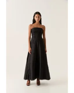 Aje Soundscape Maxi Dress Black Size AU 12 for rent on The Volte - image 1