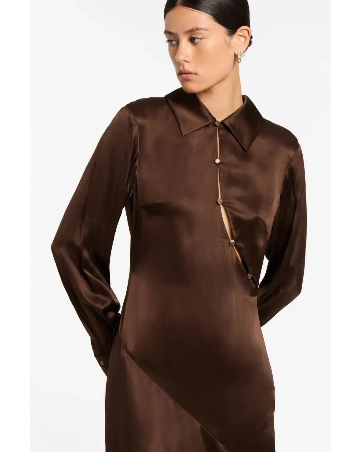 Sir the label Selita Shirt Dress Brown Size 3 / AU 12 - Image 2
