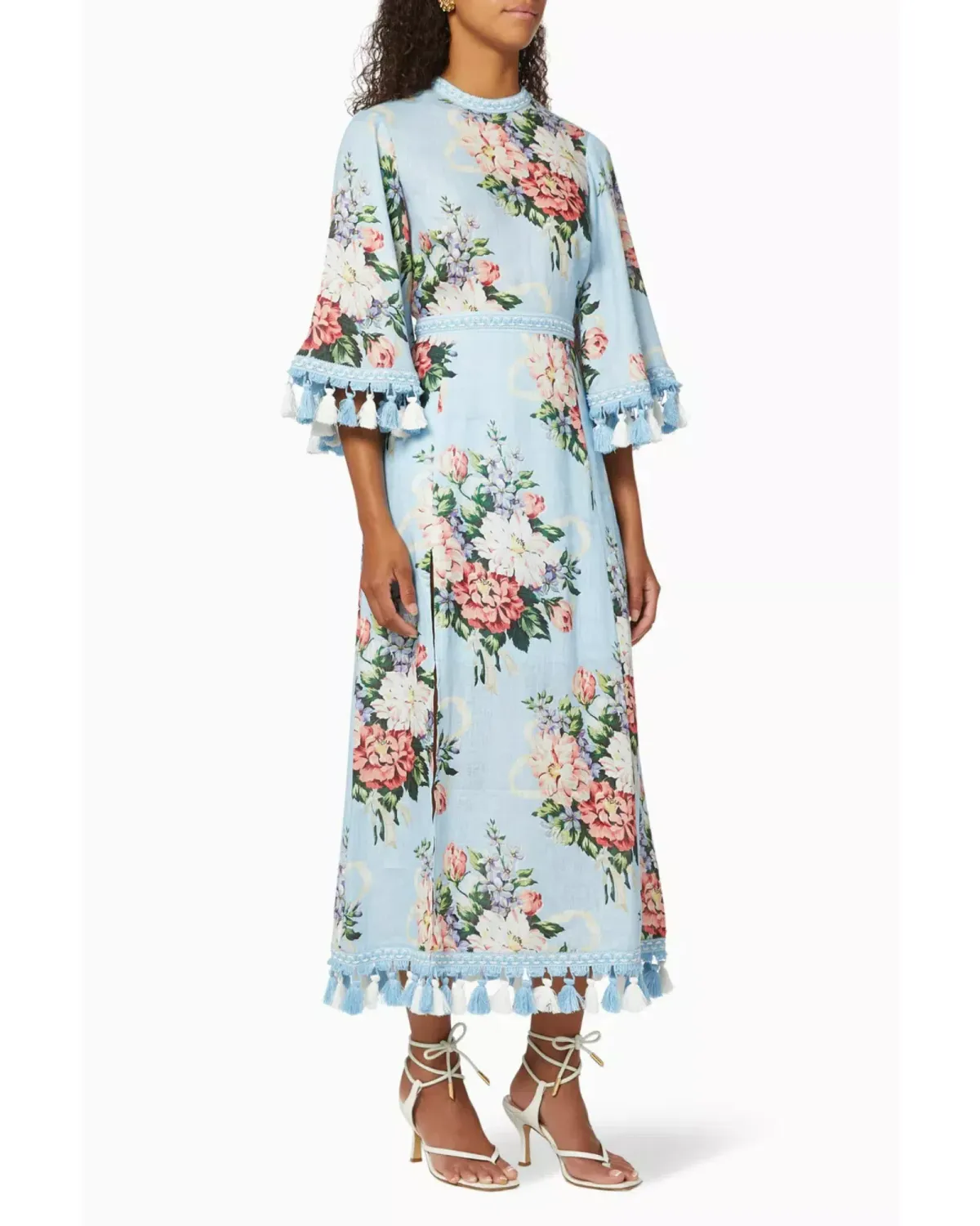 Alice McCall Magic Moment Midi Dress Blue Floral Size AU 8 - Image 2