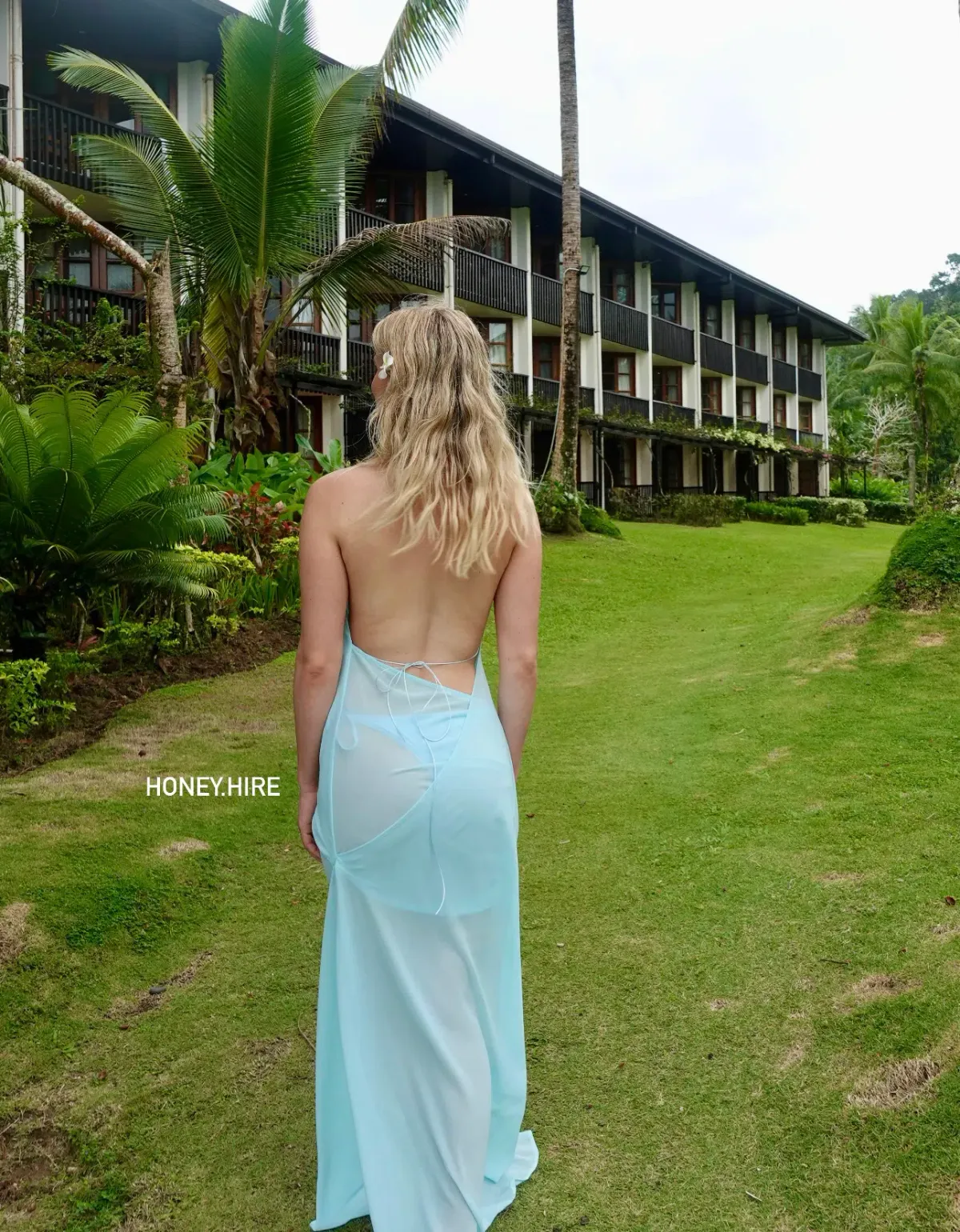 Natalie Rolt Anastasia Mini Dress Baby Blue Size 2 / AU 10 - Image 2