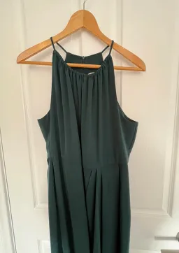 Shona Joy Core High Neck Ruched Dress Emerald Size AU 14 for rent on The Volte - image 3