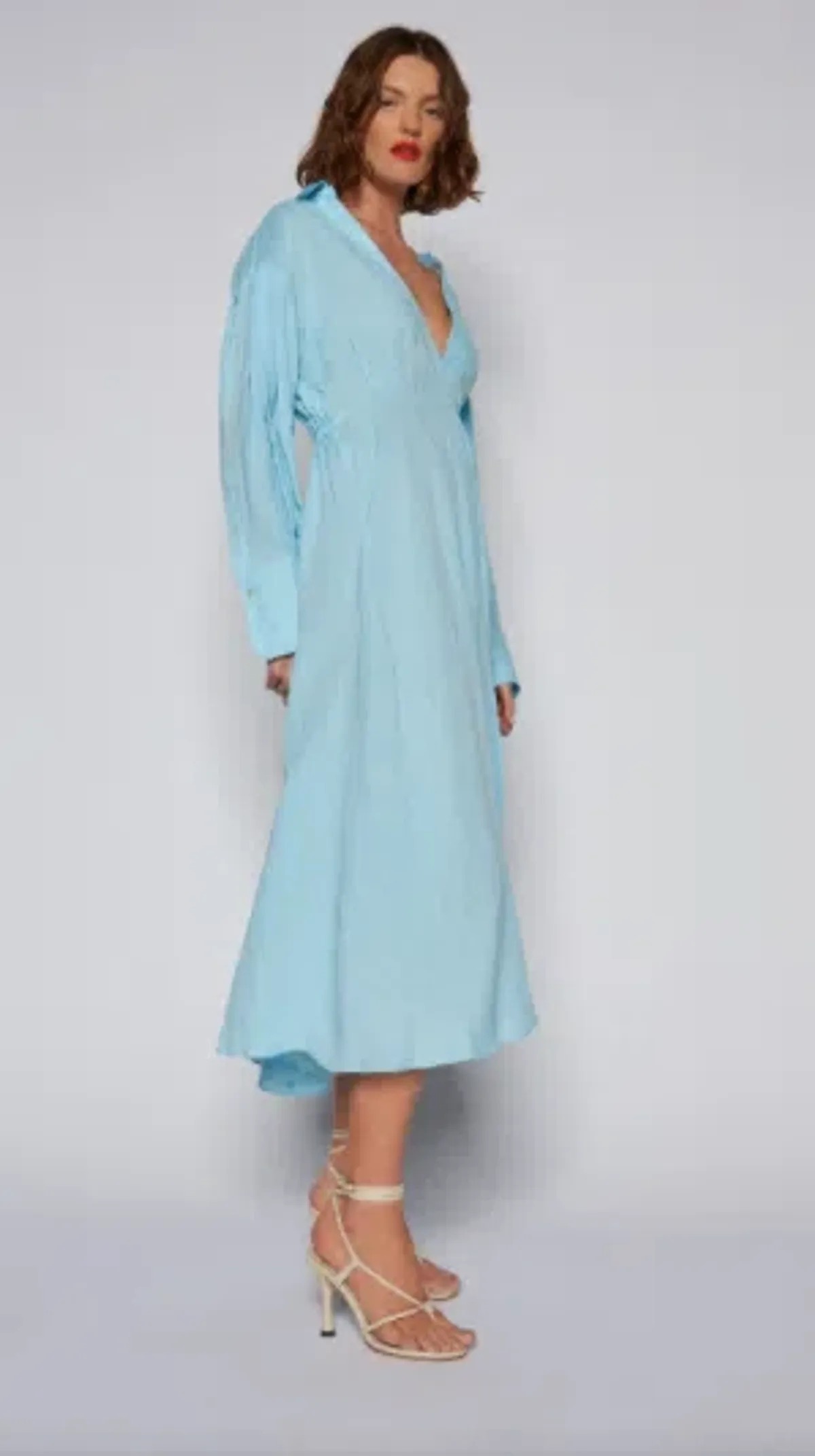 Scanlan Theodore Linen Wrap Dress - Image 2