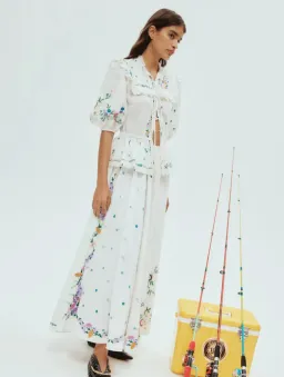 Alemais Willa Embroidered Blouse and Skirt Set Floral Size 14 for rent on The Volte - image 4