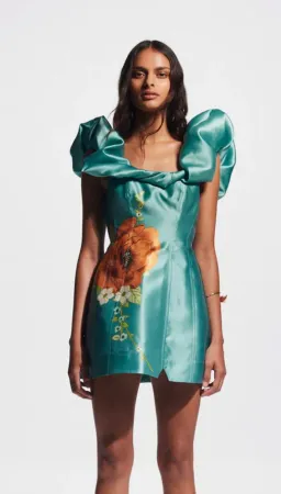 Alemais Regent Mini Dress Jade Green Size 16 for rent on The Volte - image 6