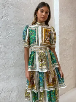 Alemais Delphine Tiered Dress Multi Size 8 for rent on The Volte - image 2