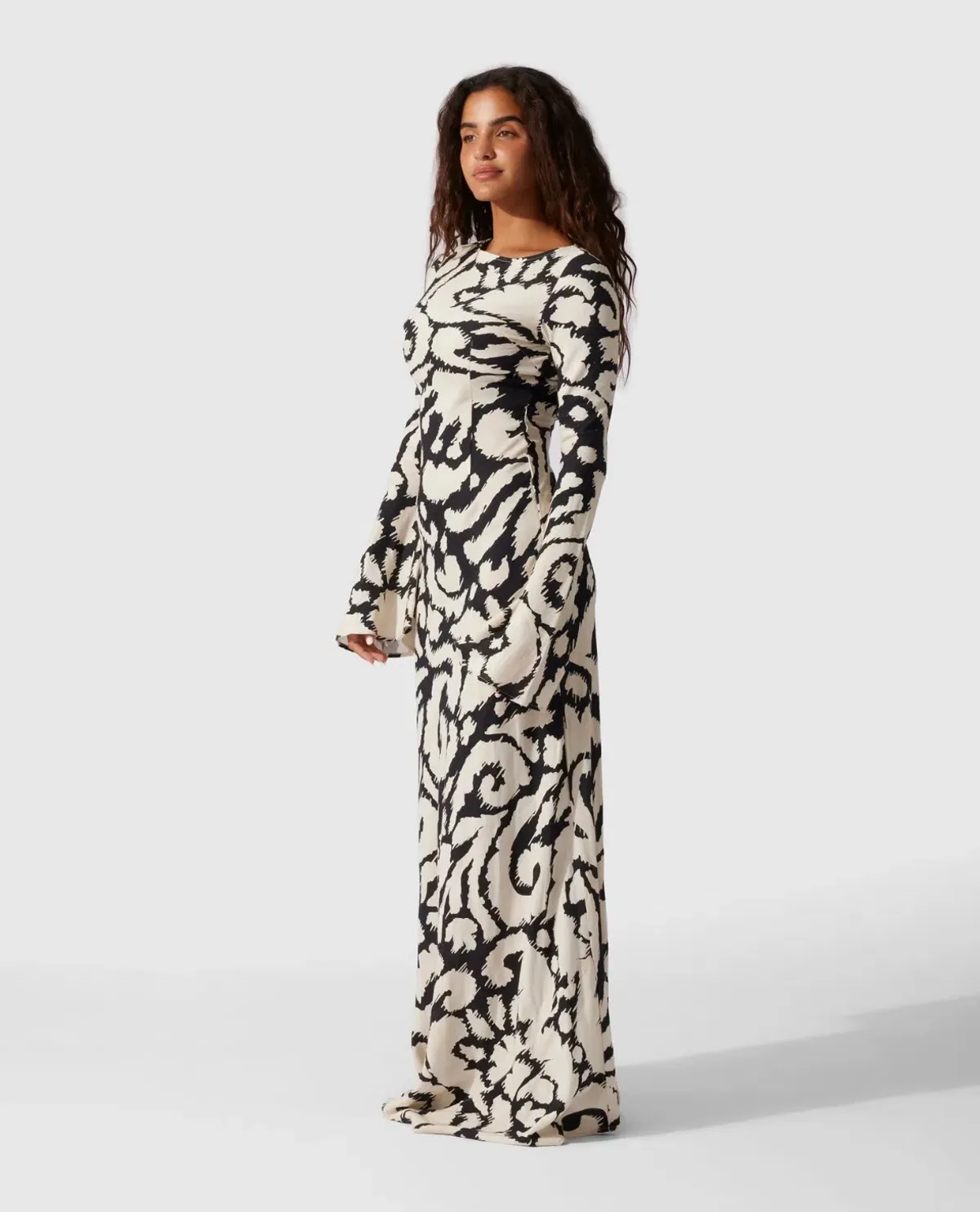 The Wolf Gang Santa Elena Maxi Dress Ikat Print Size 8 - Image 3