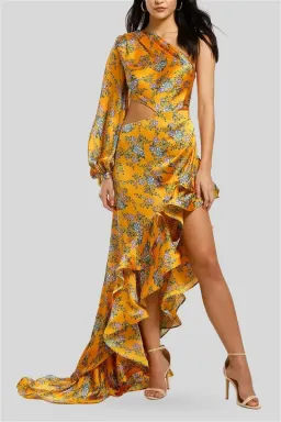 Bronx and Banco Hanna Gown Yellow Size M/10 for rent on The Volte - image 2
