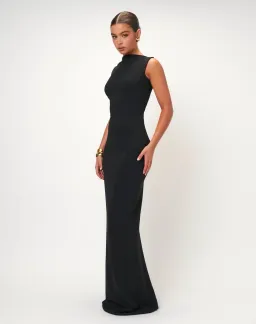 Effie Kats Verona Gown Black Size 6 for rent on The Volte - image 1