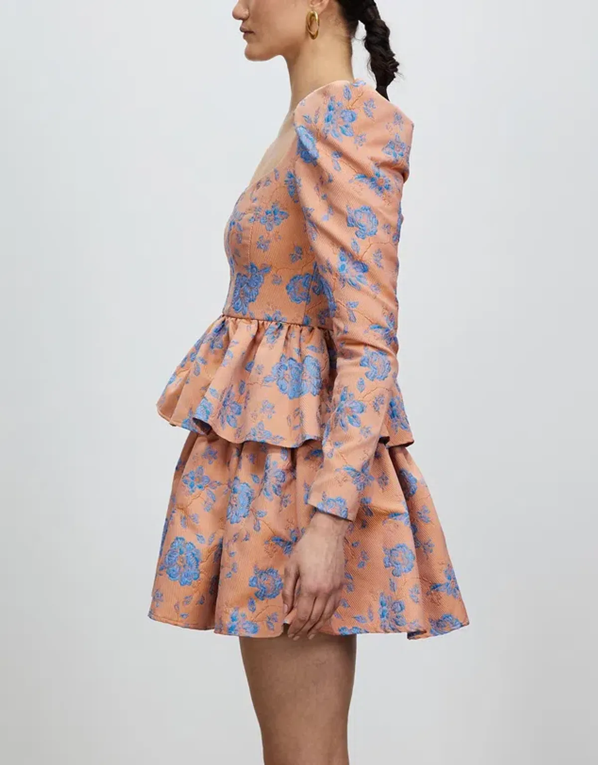 Nicola Finetti Lolly Mini Dress Multi Floral Size 10 - Image 3