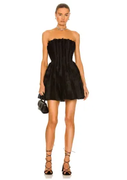 Aje Hybrid Sleeveless Mini Dress Black Size 10 for rent on The Volte - image 1
