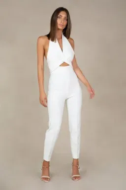 MISHA Anacita Jumpsuit in Black Size 8/S  for rent on The Volte - image 2